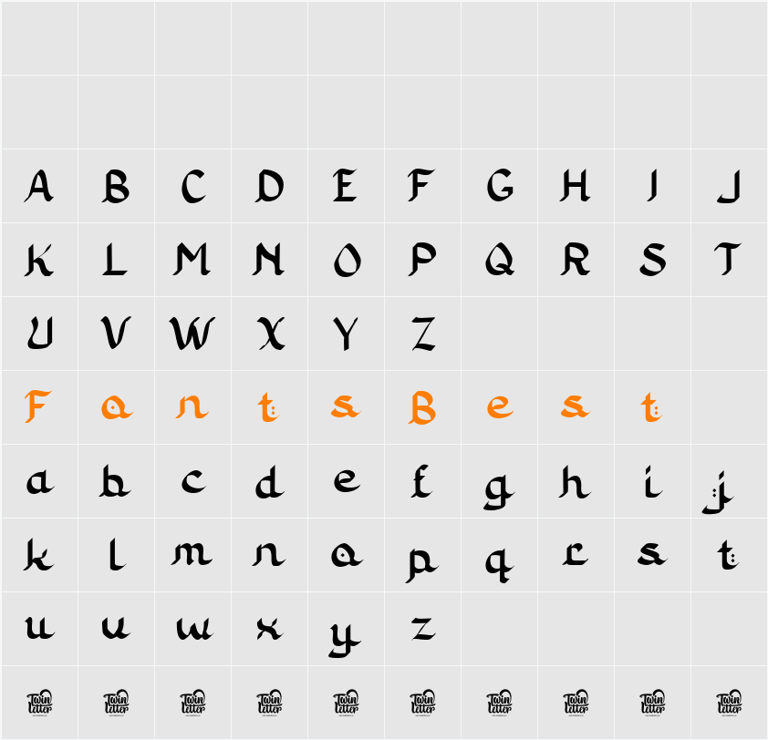 Asyatu Character Map