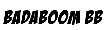 BadaBoom BB Font Image