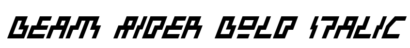 Beam Rider Bold Italic