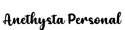 Anethysta Personal Font Image