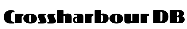 Crossharbour DB Font Image