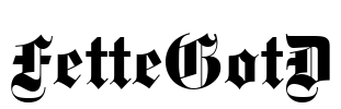 FetteGotD Font Image
