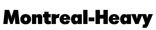 Montreal-Heavy Font Image
