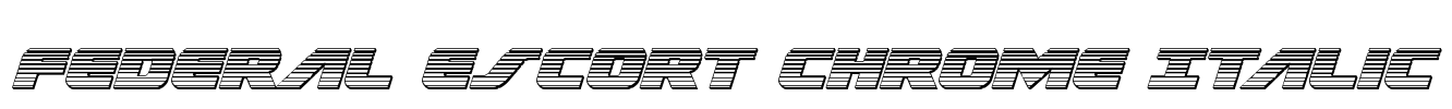 Federal Escort Chrome Italic