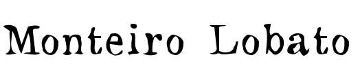 Monteiro Lobato Font Image