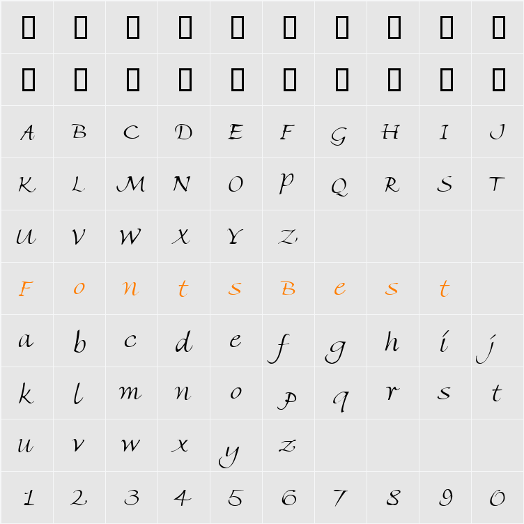 CremeSSi Character Map