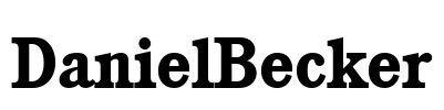 DanielBecker Font Image