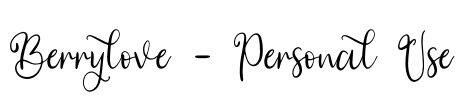 Berrylove - Personal Use