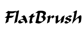 FlatBrush Font Image