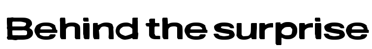 Behind the surprise Font Image