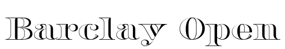 Barclay Open Font Image