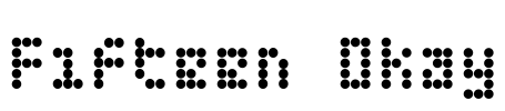 Fifteen Okay Font Image