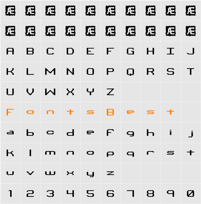 Binary CHR BRK Character Map