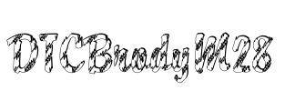 DTCBrodyM28 Font Image