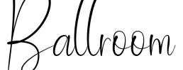 Ballroom Font Image