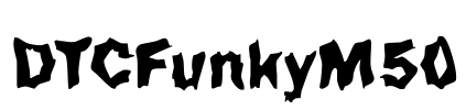 DTCFunkyM50 Font Image