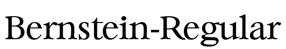 Bernstein-Regular Font Image