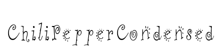 ChiliPepperCondensed Font Image