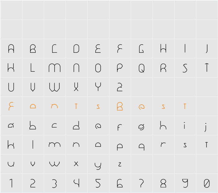 Dawner Character Map