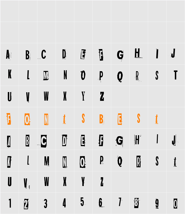 Dark monday Character Map