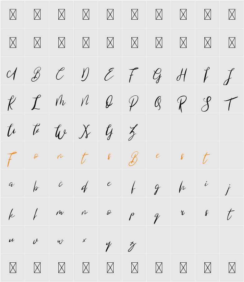 Blind Heart Demo Character Map