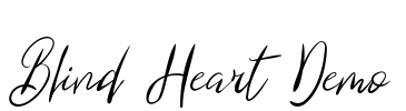 Blind Heart Demo Font Image