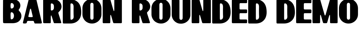 Bardon Rounded Demo Font Image