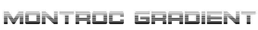 Montroc Gradient Font Image