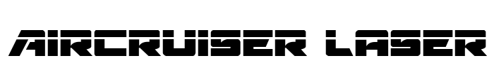 Aircruiser Laser Font Image