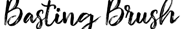 Basting Brush Font Image