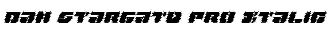 Dan Stargate Pro Italic Font Image