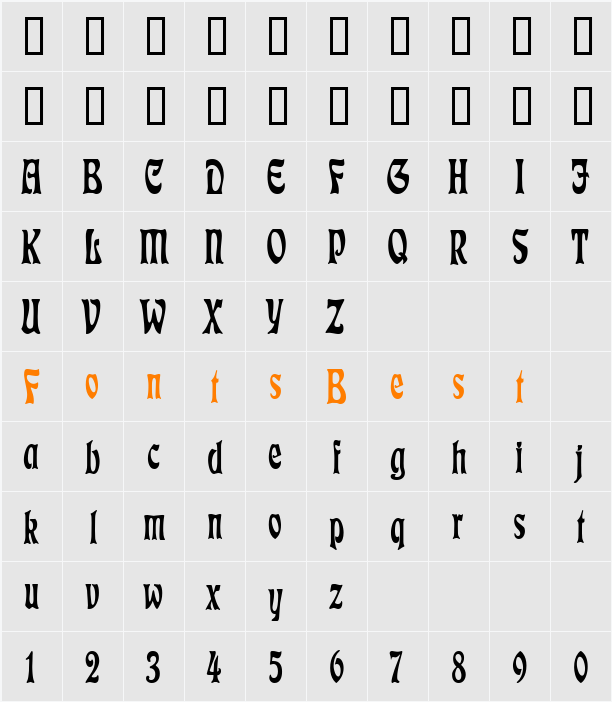 JI-Forums Character Map