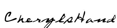 CherylsHand Font Image
