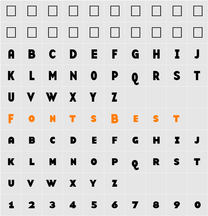 BaseTwSansSmallCaps Character Map