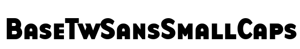 BaseTwSansSmallCaps Font Image