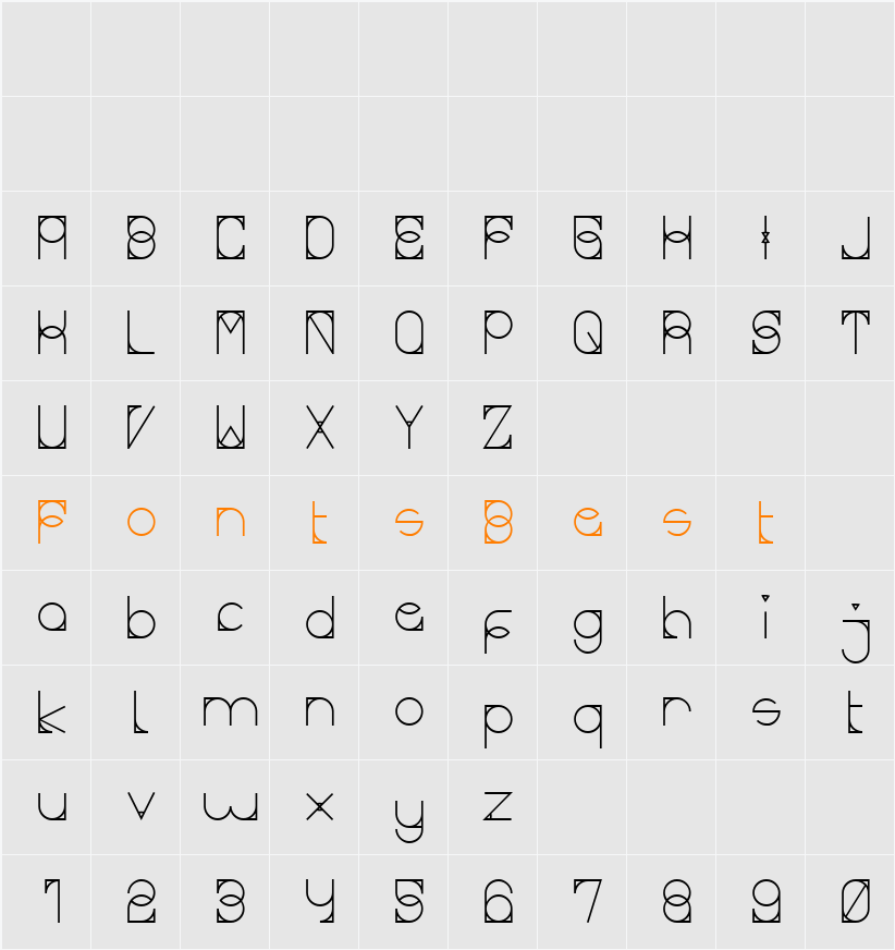 Mueeza Character Map