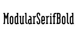 ModularSerifBold