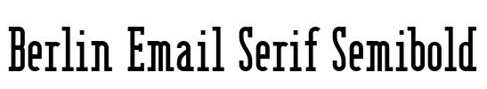 Berlin Email Serif Semibold Font Image