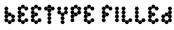 Beetype Filled Font Image