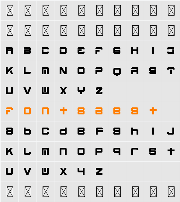 Blacked Demo Character Map