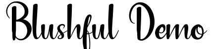 Blushful Demo Font Image