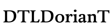 DTLDorianT Font Image