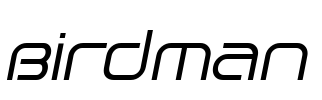 Birdman Font Image
