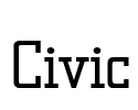 Civic Font Image