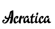 Acratica Font Image
