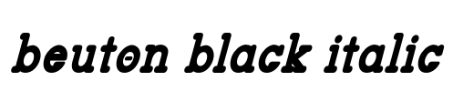 beuton black italic