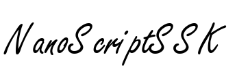 NanoScriptSSK Font Image
