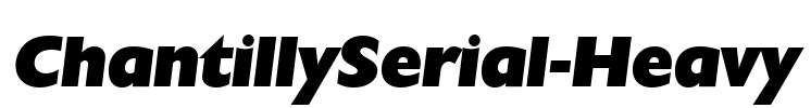 ChantillySerial-Heavy Font Image
