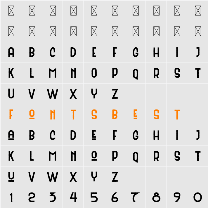 Batavia Sans Clean Character Map