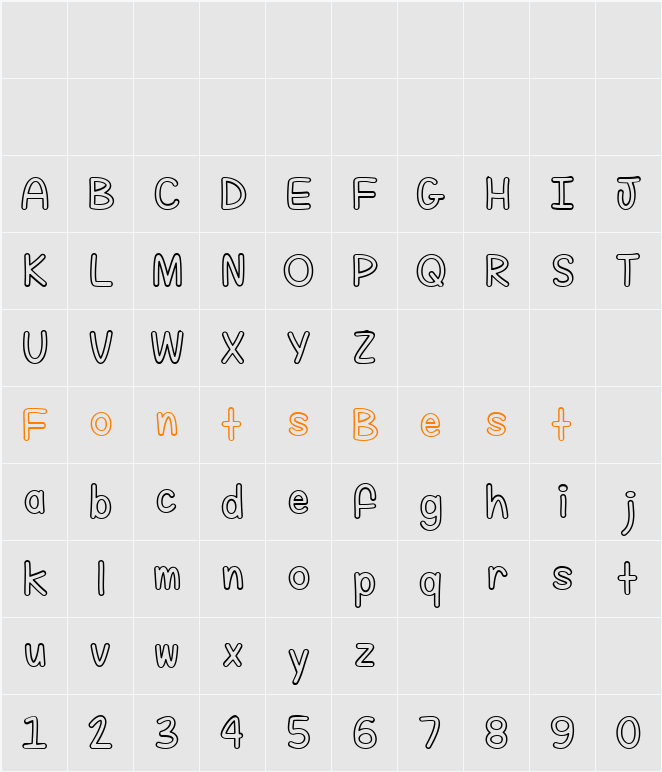 Fill Me With Color Character Map
